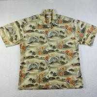 ราคา เสื้อฮาวาย Pierre Cardin Men Hawaiian Shirt Floral Short Sleeve 100 Cotton Sz XLarge (24933413676)