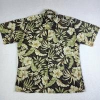 ราคา เสื้อฮาวาย Pierre Cardin Men Hawaiian Shirt Floral Sz Large (24828785975)