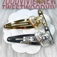 ราคา Westwood ปิ่นปักผม ลาย Vivienne Love Pin เวอร์ชั่นสูง (25303236174)