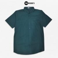 ราคา เดอะรูม THE ROOM S เสื้อเชิ้ตคอปกแขนสั้น ผ้าอ็อกฟอร์ด ทรงสลิม สีเขียวเข้ม (10889293678)