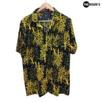 ราคา เสื้อฮาวาย Hawaii เดอะรูม ผ้าสปัน สีดำ เหลือง ขาว แดง เทา ฟ้า (24152755637)