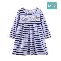 ราคา พร้อมส่งจากไทย เดรสแขนยาวปักนกลายขวาง (22278514021)