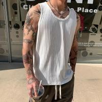 ราคา ลายทางเสื้อกล้ามผู้ชาย เสื้อแขนกุด vest หน้าร้อน เสื้อกั๊กกีฬา (29054094239)
