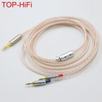 ราคา 3 5 มม สเตอริโอ 16 Core Pcocc ทองแดงเงินถักหูฟังอัพเกรดสายสําหรับเสียง Hifiman HE400S He400i HE560 Oppo PM 1 PM 2 (29461224533)