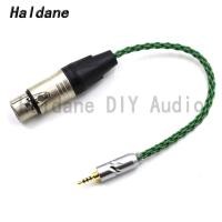ราคา Haldane 26AWG OCC เงิน 2 5 มม Balance ชาย 4pin XLR Balanced หญิงอะแดปเตอร์สําหรับเสียง Eadphone เครื่องขยายเสียง Furutech Ty (28810604279)
