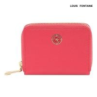 ราคา Louis Fontaine กระเป๋าสตางค์พับสั้นซิปรอบ รุ่น NANETTE สีแดง (29055693739)