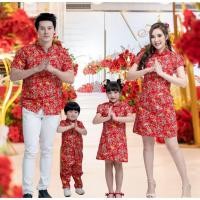 ราคา ชุดจีน เสื้อคอจีน สีแดงขลิบทอง ชุดแม่ลูก ชุดครอบครัว ชุดจีนแม่ลูก ชุดตรุษจีน ดรสชุดจีน เดรสแม่ลูก เดรสคอจีน (6732068186)