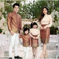 ราคา ชุดไทยประยุกต์ Suchada ชุดไทยแม่ลูก เดรสชุดไทย ชุดไทยลูกไม้ ชุดครอบครัว เสื้อลายไทย เสื้อลูกไม้ กระโปรงผ้าไทย (5078670213)