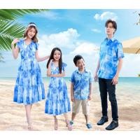 ราคา ชุดครอบครัว Vintage Sky ชุดไปทะเล ชุดเดรสผู้หญิง เดรสยาว ชุดแม่ลูก เดรสแม่ลูก เสื้อฮาวาย (4147643743)