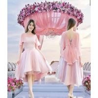 ราคา ชุดไปงานแต่ง ชุดไปงานแต่ง ผู้หญิง Fairy สีชมพูกลีบบัว ชุดราตรีผู้หญิง ชุดราตรี ชุดออกงานผู้หญิง ชุดราตรี ผู้หญิง (2887896663)