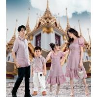ราคา ชุดไทย Mudmee ม่วงกลีบบัว ผ้าทอไทยแท้ ชุดสตรี ชุดไทยประยุกต์ ชุดไทย ผ้าทอล้านนา เดรสผ้าทอล้านนา (16164119122)