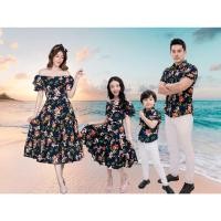 ราคา ชุดแม่ลูก ชุดครอบครัว Lanla Blue เดรสสวย เดรสไปทะเล แบบยาว ลายดอก ไปทะเล ไปเที่ยว ภูเขา คาเฟ่ (16168678344)