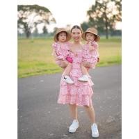 ราคา ชุดครอบครัว Layer Heart เดรสสายเดี่ยว แม่ลูก เดรสกระโปรงระบาย เสื้อคลุมไหล่ ไปเที่ยวทะเล (3066963414)