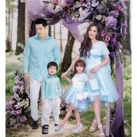 ราคา ชุดราตรีผู้หญิง ชุดราตรีเด็กผู้หญิง Fairy สีฟ้า ชุดครอบครัว ชุดแม่ลูก ชุดไปงานแต่ง ชุดสูทผู้ชาย ชุดไปออกงาน (20637454634)