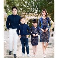 ราคา ชุดครอบครัว ชุดออกงาน Prime Time Dress เดรสลูกไม้ เดรสออกงาน ชุดแม่ลูก เชิ๊ตออกงานแขนยาว ชุดลูกไม้ (16814079251)