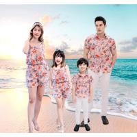 ราคา ชุดครอบครัว ชุดแม่ลูก Spicy Pink จั๊มสูทสายเดี่ยว จั๊มสูทขาสั้น Jumpsuit ไปเที่ยวทะเล เชิ๊ตแขนสั้น (11996010161)