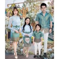 ราคา ชุดไทยประยุกต์ ชุดไทยเด็ก ชุดไทย ชุดไทยแม่ลูก ชุดไทยทำบุญ Mae Nai สีทอง ชุดไทยไปงาน Thai Costume ชุดทำบุญ ชุดแม่ลูก (29507557653)
