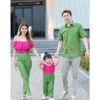 ราคา ชุดไทยประยุกต์ Bussaba Auyon สีบานเย็น เขียว ชุดไทยเด็กหญิง ผู้หญิง ชุดไทยจัมพ์สูท ไทยแม่ลูก จัมพ์สูทผ้าไทย กางเกง (25276758734)