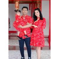 ราคา ชุดจีน กี่เพ้ายาว Chinese Kung Fu ลายมังกร แม่ลูก ชุดจีนครอบครัว ชุดแม่ลูก กี่เพ้า กี่เพ้าแม่ลูก ผ้าคอตตอน (24956349065)