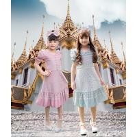 ราคา ชุดไทยเด็ก ไปโรงเรียน Mudmee เดรสไทย ผ้าทอลายคราม ลายไทย แขนตุ๊กตา เด็กหญิง ไทยประยุกต์ ใส่ไปวัด ทำบุญ งานบวช (23385905197)