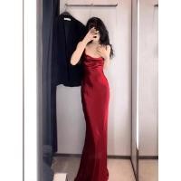 ราคา สไตล์หมื่นชนิดของกระโปรงย้อนยุคฝรั่งเศสระดับไฮเอนด์วันเกิดชุดเล็กชุดสายรัดเชือกแขวนคอสีแดงหญิงฤดูร้อน (27004229764)