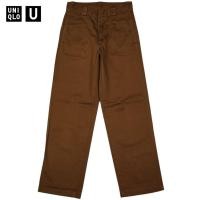 ราคา กางเกง Straight Cotton Pants แบรนด์ Uniqlo U 26 27 (24886054289)