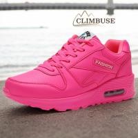 ราคา Women Air Cushion Sports Shoes PU Leather Fashion Sneakers Casual Running Shoes climbuse th (29861342710)