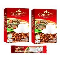 ราคา Cordy Plus Coffee 2 กล่อง กาแฟ คอร์ดี้ พลัส อ วิโรจน์ ถั่งเช่า เห็ดหลินจือ กาแฟสำเร็จรูป 10 ซองต่อกล่อง กาแฟสมุนไพร (14495830406)