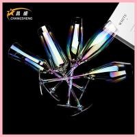ราคา แก้วไวน์ แก้วแชมเปญสีสันสดใสแก้วไวน์แดงแก้วค็อกเทลไฟฟ้าชุดไวน์ในครัวเรือนระดับไฮเอนด์สีสันสดใสคริสตัลแก้วไวน์แดง (29961336600)