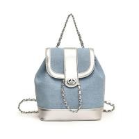 ราคา High end Contrast Color Denim Chanel สไตล์กระเป๋าเป้สะพายหลังผู้หญิง 2024 สไตล์ใหม่ฤดูร้อนหรูหราโซ่กระเป๋าเดินทางกระเป๋าเป้สะพายหลัง (27203240842)