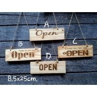 ราคา ป้ายเปิดปิด 2 ด้าน OPEN CLOSED ป้ายไม้เลเซอร์ทั้งสองด้าน ป้ายไม้แกะสลัก ผลิตจากไม้สนพร้อมเลเซอร์ พร้อมเชือกแขวน (16561395805)