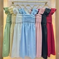 ราคา Dress สายเดี่ยว สีล้วน สไตล์ลูกคุณ ใส่ไปงานเลี้ยง ทะเล เที่ยวคาเฟ่ ชุดออกงานแบบลูกคุณ สวยน่ารัก (29860730391)