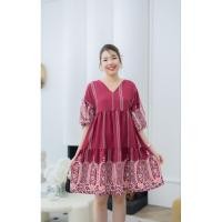 ราคา มินิเดรสแขนตุ๊กตา น่ารักมากค่ะ ผ้าใส่สบาย ไม่ร้อน ใส่ได้ทุกโอกาส ทะเล คาเฟ่ ถ่ายรุป ชิลๆ ผ้าไหมอิตาลี (28860714268)