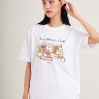 ราคา korulu Yes Meow Chef Basic T Shirt เสื้อยืดสกรีนลาย คอตตอน Cotton USA นู๊มมม ทน สู้ทุกความร้อน (24081683888)