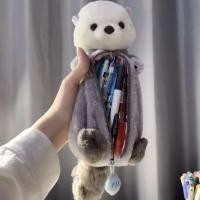 ราคา กระเป๋าใส่ดินสอกระต่ายขนปุยสไตล์เดียวกันกระเป๋าเก็บเครื่องเขียนนักเรียนสัตว์น่ารักนุ่มน่ารักของขวัญเปิดเทอม (27158312035)