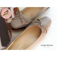 ราคา EARL GREY รองเท้าหนังแกะแท้ หนังนิ่ม พื้นนุ่ม มีซัพพอร์ต รุ่น New Lush series in Stone Removable Insole (9618296843)