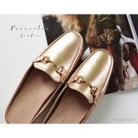 ราคา EARL GREY รองเท้าหนังหนังแท้ หนังนิ่ม พื้นนุ่ม มีซัพพอร์ต รุ่น Princeton Loafer series in Pink gold (9340434104)
