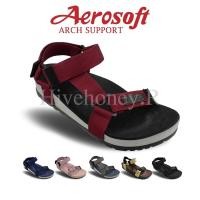 ราคา SU5144 รองเท้าแตะรัดส้น aerosoft arch support แอโร่ซอฟ (22825125985)