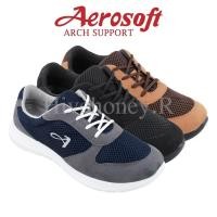 ราคา SN7905 รองเท้าผ้าใบ aerosoft arch support แอโร่ซอฟ (17257354845)