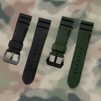 ราคา ส่งเร็วทันใจ สายนาฬิกา สายยาง ซิลิโคน สไตล์ panerai 22 MM แถมอุปกรณ์ถอดสาย (19875630874)