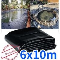 ราคา 6x10m ผ้ายางปูบ่อ พลาสติกปูบ่อ ปูบ่อ บ่อปลาบ่อ เรือนกระจกพลาสติก เรือนกระจก HDPE ทน UV ผ้ายางปูบ่อ ผ้าใบปูบ่อ (19610699020)