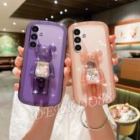 ราคา พร้อมส่ง เคสโทรศัพท์มือถือ ลายหมีสีชมพูน่ารัก พร้อมขาตั้ง สําหรับ Samsung Galaxy A14 A34 A54 A13 A04e A04 A04S LTE 4G 5G GalaxyA54 GalaxyA34 (22533060598)