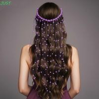 ราคา Just คริสตัลเพิร์ลผม Vine ยาวพู่ Fairy ยาวหัวสีม่วง Hoop ประณีต Elegant แถบคาดศีรษะ Multilayer Glitter ลูกปัด Tiara ผมเครื่องประดับ (27772808707)