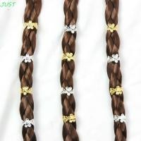 ราคา แค่ 200ชิ้นดอกไม้ตกแต่งแหวนผม แหวนคลิปทองเงินกลวงออกแหวนผม อุปกรณ์ผมปรับเสน่ห์วินเทจสไตล์หัวเข็มขัดผมผู้ชาย (24290346139)