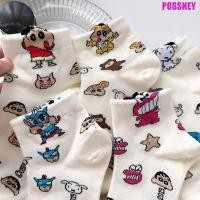 ราคา Possney ถุงเท้าข้อเท้าเครยอนชินจัง หมูสุนัขการ์ตูนกีฬากลางแจ้งถุงเท้ากลางลูกวัว แฟชั่นดาวผ้าฝ้ายสไตล์Insเครยอนชินจังถุงเท้าสั้นStreetwear (27204772187)