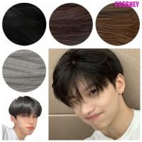 ราคา Possney ผู้ชายวิกผมสั้น สีดําแฟชั่นชายตรงWigs หล่อเด็กธรรมชาติฮาโลวีนวิกผมสังเคราะห์กับBangs (29923538947)