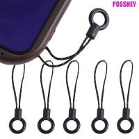 ราคา Possney เชือกเส้นเล็กโทรศัพท์มือถือ สีดําวงกลมเชือกขนาดเล็กหัวเชือกเส้นเล็ก Lariat สายไฟ กระเป๋าอุปกรณ์เสริมพวงกุญแจโทรศัพท์ Charms มัลติฟังก์ชั่สายคล้องโทรศัพท์มือถือ DIY Lanyard (29973598578)