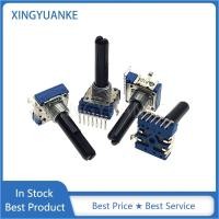 ราคา 3 ชิ้น ล็อต RK14 ประเภท Rotary Potentiometer B10K B103 คู่แนวตั้งเดี่ยวแถว 7 Pin Audio Volume Mixer Potentiometer D Shaft 28 มม (29412576201)