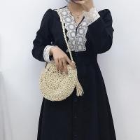 ราคา CJY กระเป๋าสาน ทรงกลม แต่งพู่ (2687532487)