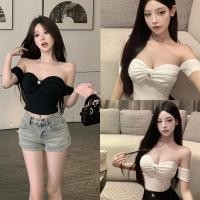 ราคา Kitty พร้อมส่ง เสื้อสายเดี่ยวไหมพรม เอวลอยครึ่งตัว สีพื้น เสื้อถักกุทัณฑ์ สำหรับผู้หญิง เซ็กซี่สวย แฟชั่น แฟชั่นเกาหลี (29770685494)
